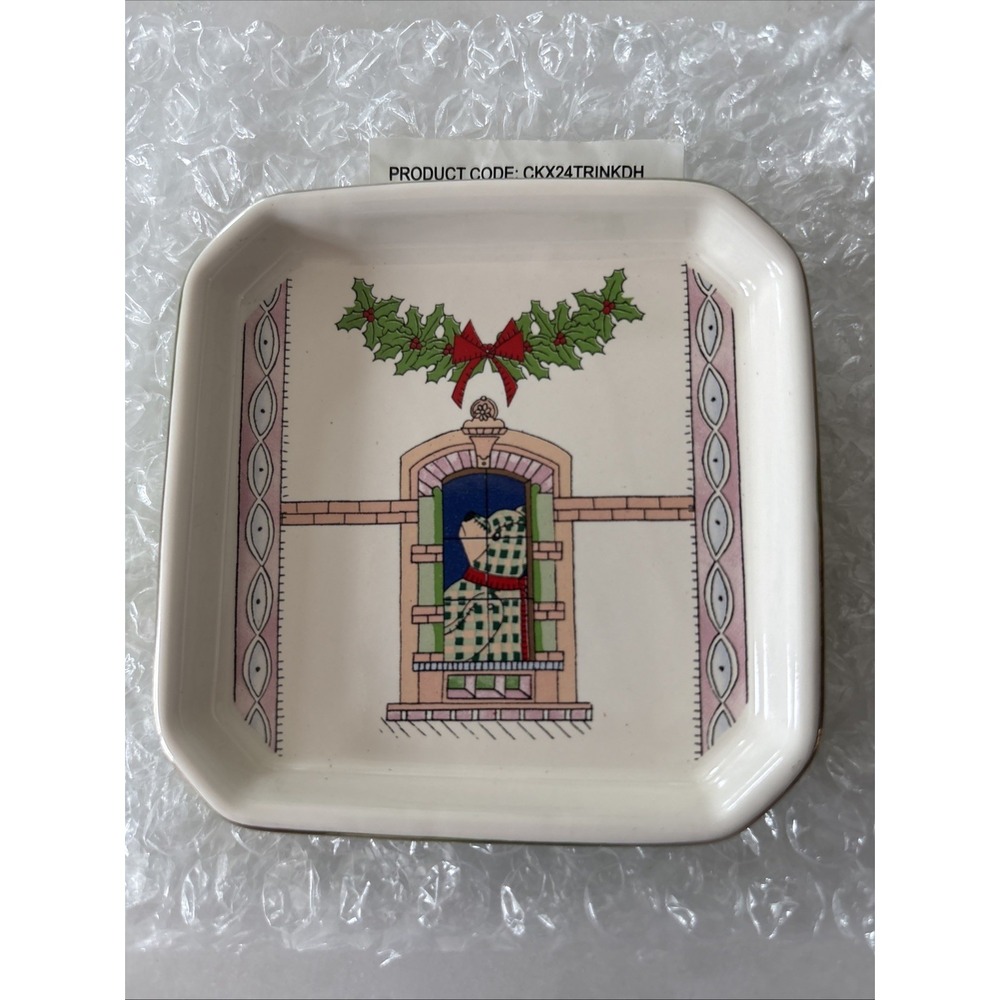 New Cath Kidston Christmas Bears Dolls House Trinket Dish CK